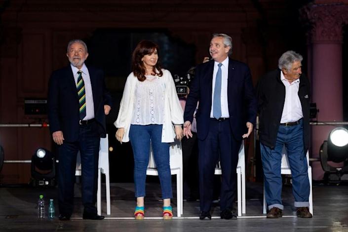 «La Argentina del ajuste es historia», dice Fernández en acto con Lula y Mujica