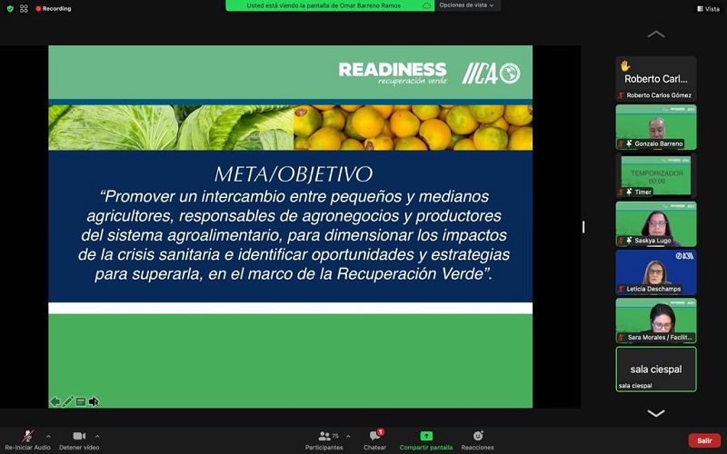 El IICA inicia en México el proyecto Readiness Recuperación Verde Post COVID-19 para una agricultura mejor adaptada a la crisis sanitaria y al cambio climático