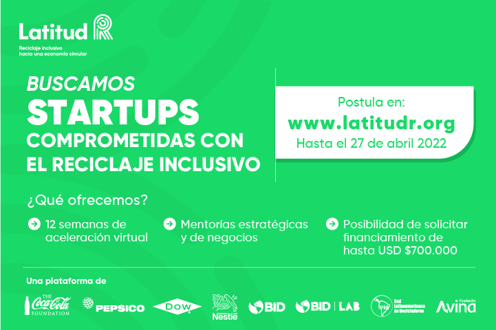 Nestlé invita a los emprendedores a participar en el concurso de economía circular y reciclaje inclusivo de Latitud R
