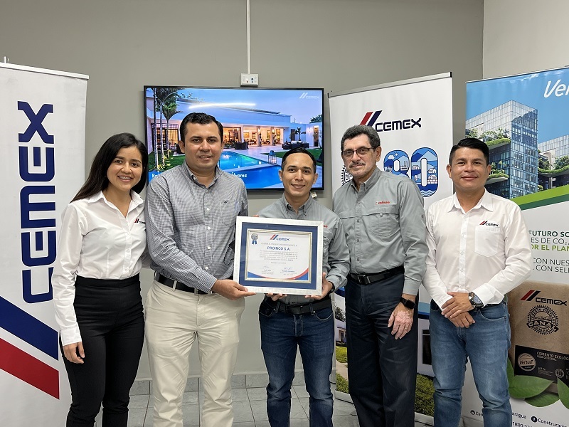CEMEX Nicaragua reconoce los estándares de calidad de su socio comercial Proinco S.A.