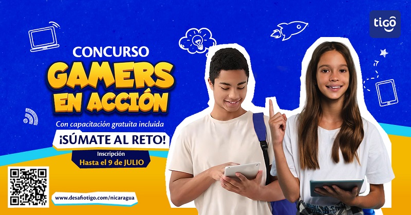 Tigo Nicaragua inicia “Gamers en Acción” para promover habilidades digitales en niños, niñas, adolescentes y jóvenes