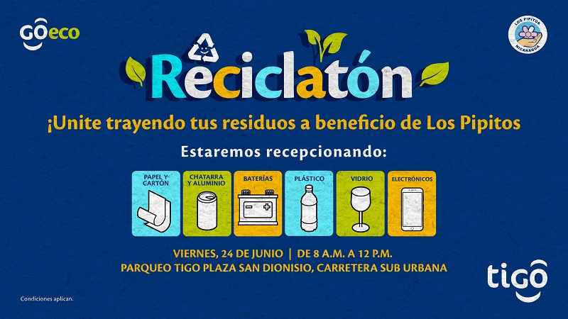 Tigo Nicaragua a través del programa GO ECO promueve el reciclaje entre clientes y colaboradores