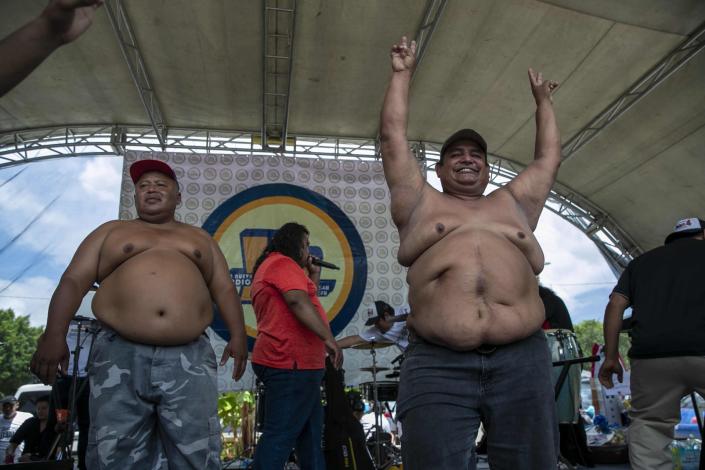 Un hombre con una barriga de 144 centímetros gana un concurso de gordos en Nicaragua