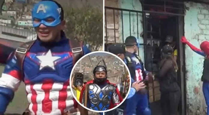 Al estilo Halloween, policías vestidos de superhéroes capturan a vendedoras de drogas en Perú