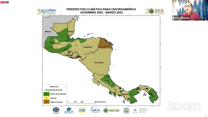 En Centroamérica prevalecerán condiciones normales climáticas, durante período de diciembre 2022 a marzo de 2023