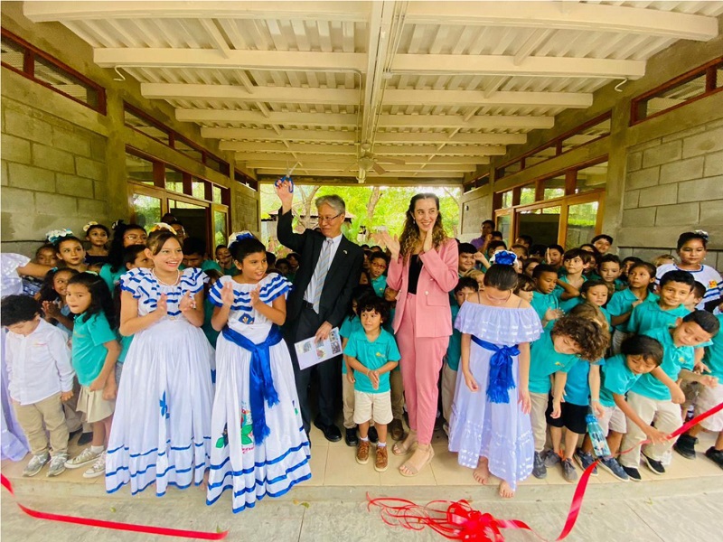 La Embajada del Japón amplia escuela en San Juan del Sur