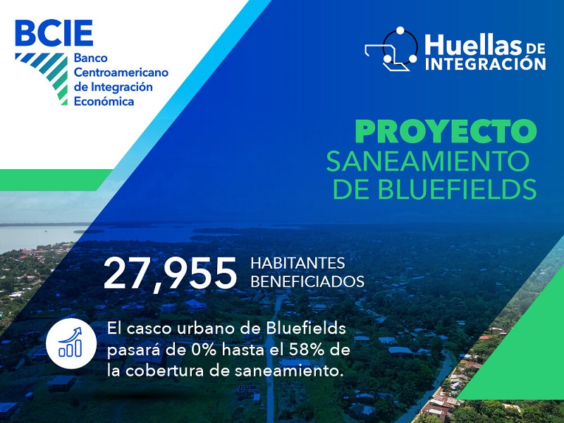 BCIE apoya el saneamiento urbano de Bluefields en la Costa Caribe Sur de Nicaragua
