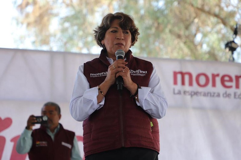 Se suman 200 líderes de PRI, PAN y PRD a la precampaña de Delfina Gómez