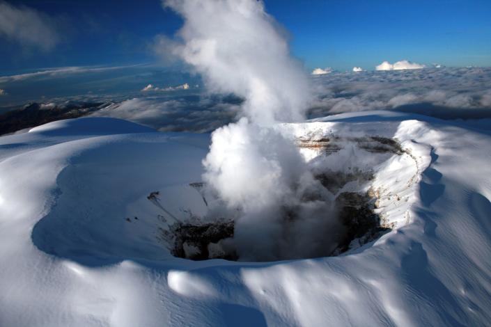 El Servicio Geológico aclara que la erupción del Nevado del Ruiz no es inminente