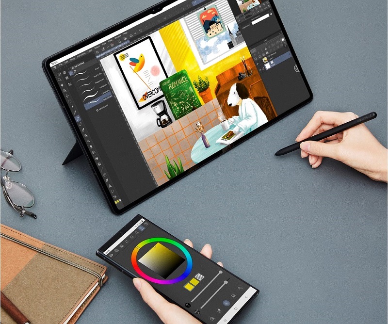 Crea increíbles dibujos, arte e ilustraciones con el S Pen de la línea Galaxy Tab S8 5G