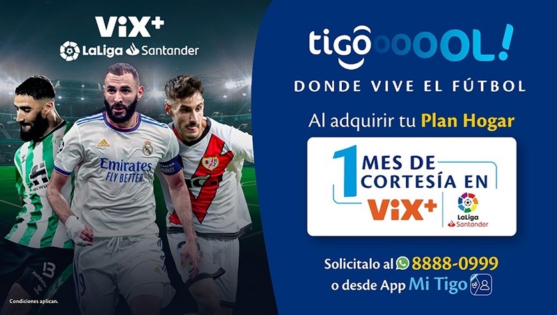 ¡El mejor fútbol está en Tigo!