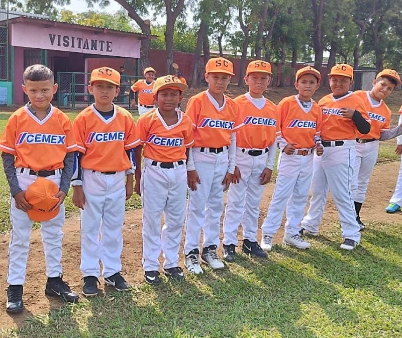 Inicia la temporada 2023 de la Liga Infantil de Béisbol Cemex en San Rafael del Sur