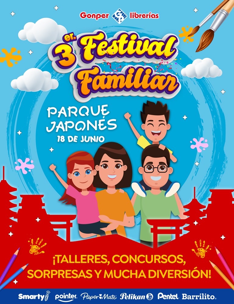 Todo listo para el Festival Familiar 3 de Gonper Librerías