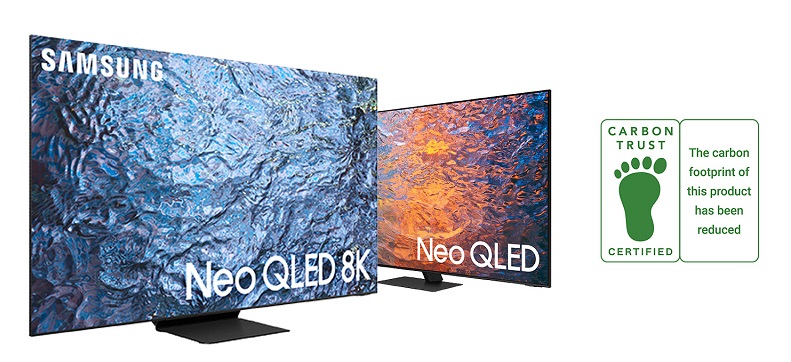 El Neo QLED 2023 de Samsung logra la certificación de “reducción de CO2” de Carbon Trust