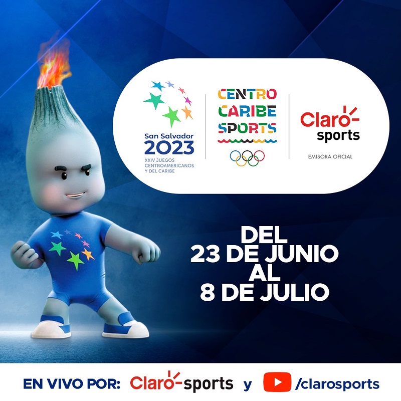 Claro Sports llevará los Juegos Centroamericanos y del Caribe San Salvador 2023 a toda América Latina