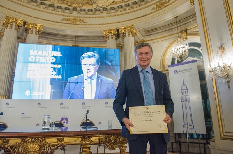 El Director General del IICA, Manuel Otero, reconocido como Personalidad Destacada de las Ciencias por la Legislatura de Buenos Aires