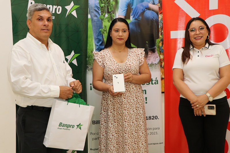 Donó y ganó un Iphone con Claro Nicaragua y Banpro