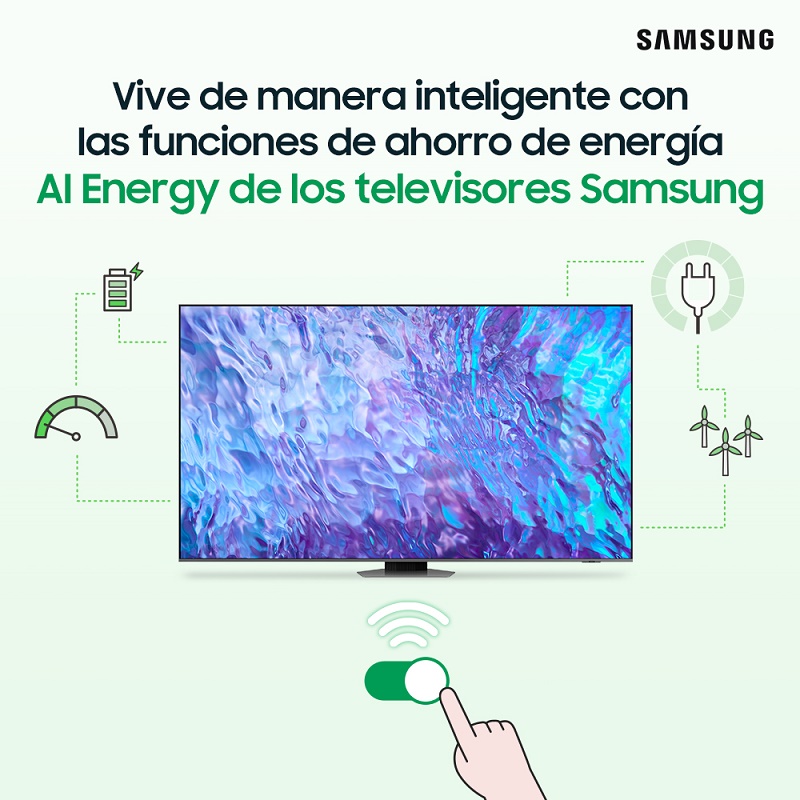 Televisores Samsung ofrecen experiencia de pantalla con funciones de ahorro de energía AI Energy
