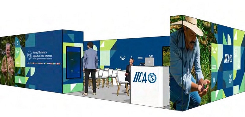 El IICA, sus 34 Estados Miembros y socios estratégicos del sector privado instalarán pabellón de la agricultura sostenible de las Américas en la COP28, ratificando compromiso del sector con combate al cambio climático