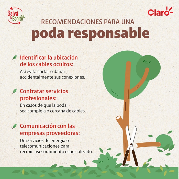 Claro Nicaragua promueve poda responsable