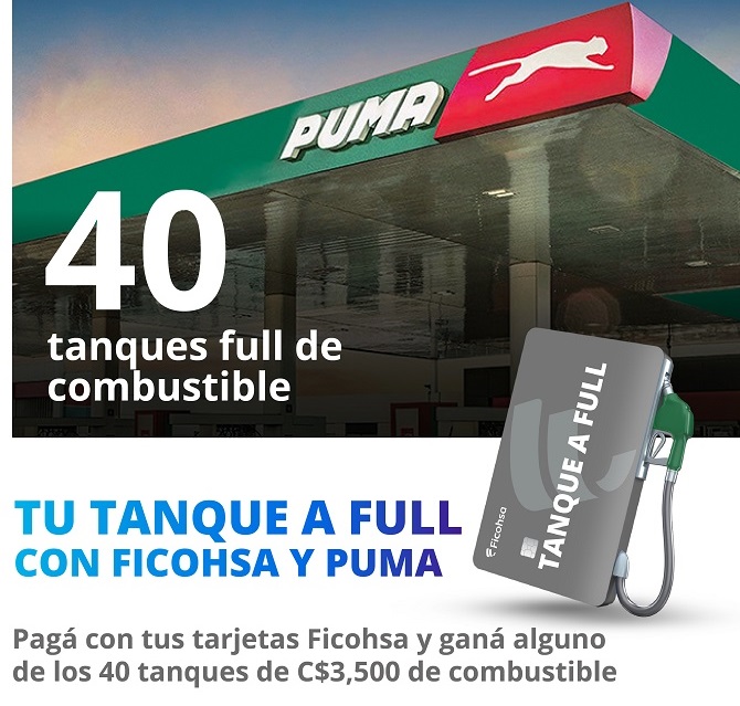 ¡Viaja más lejos este verano con el “Tanque a Full” de PUMA y Ficohsa!