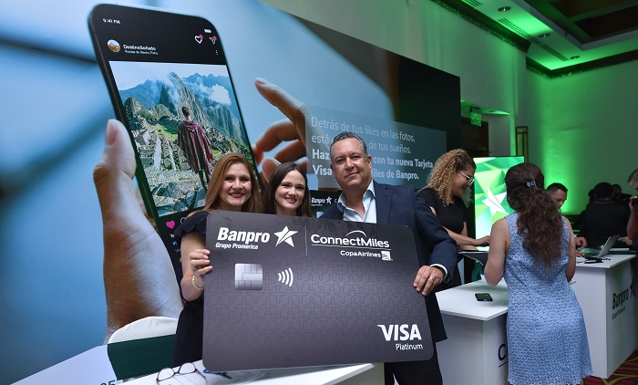 Banpro, Visa y ConnectMiles lanzan su nueva tarjeta de crédito