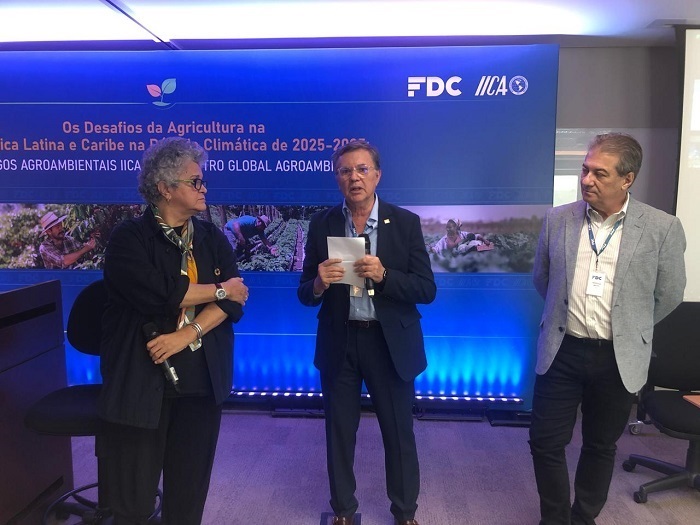 Principales referentes del agronegocio de Brasil y Director General del IICA debatieron en São Paulo desafíos de la agricultura, urgencia climática y nexos con negociaciones ambientales y G20