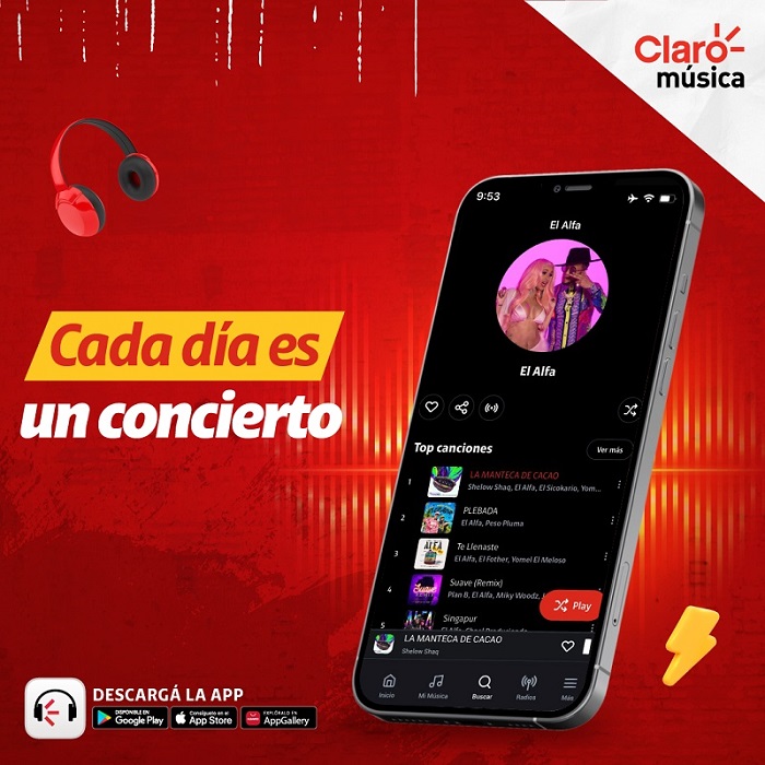 Disfruta la experiencia musical con Claro Música