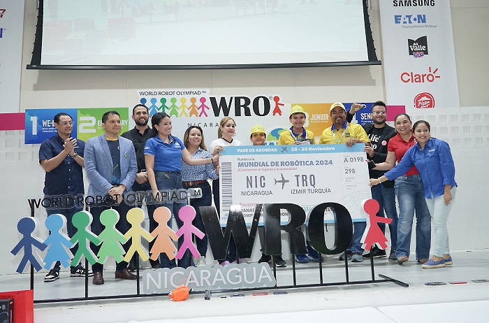 Claro Nicaragua se une a la Olimpiada Nacional Robótica 2024