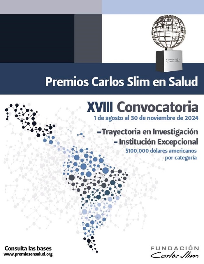 Inició la XVIII Convocatoria para los Premios Carlos Slim en Salud