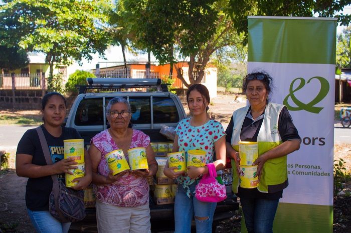 Nestlé y Good Neighbors se unen para donar 45 mil vasos de leche Forticrece a familias afectadas por la tormenta Sara