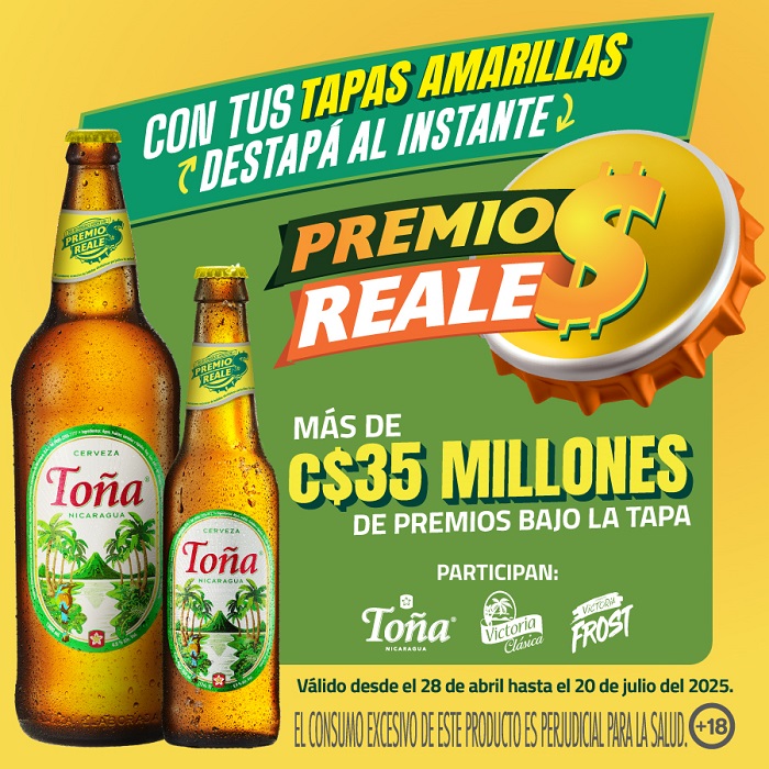 ¡Volvieron los Premios Reales! Más de 35 millones de córdobas en premios al instante