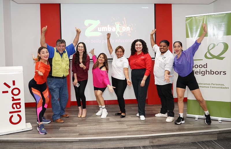 Claro y Good Neighbors presentan segundo Zumbatón “Yo bailo por la educación”
