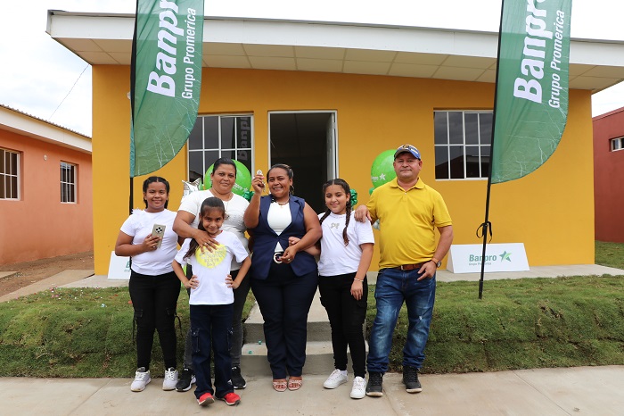 Recibió y ganó una casa con Banpro