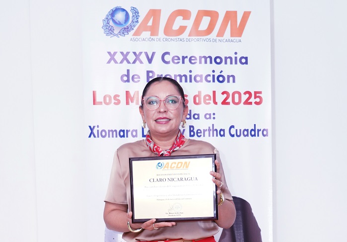 Claro Nicaragua entre “Los Mejores del 2025” en apoyo deportivo