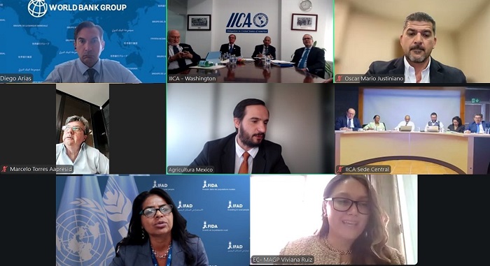 Ministros y altos funcionarios de Agricultura de las Américas llaman a mejorar coordinación de políticas entre los países ante conflictos geopolíticos y destacan papel del IICA en el continente
